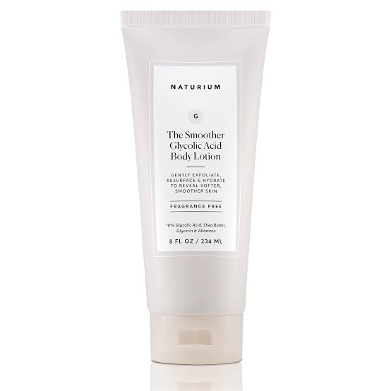 Naturium the smoother glycolic acid body lotion