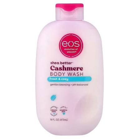 EOS body wash cashmere fresh & cozy