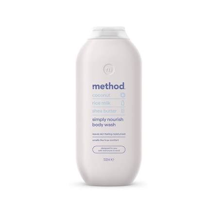 method coconut simply nourish body wash