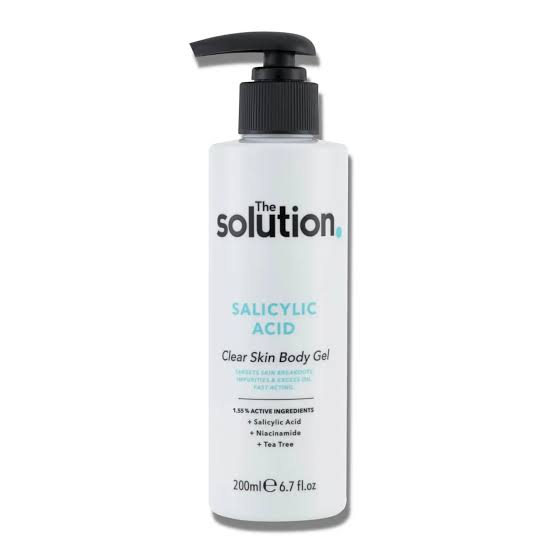 The solution salicylic acid body gel