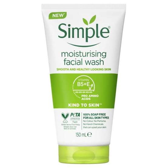 simple moisturizing facial wash