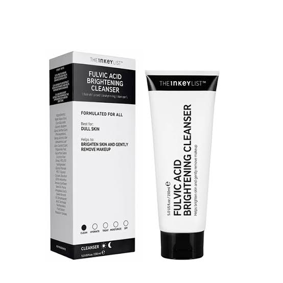 The inkey list fulvic acid brightening cleanser 150ml