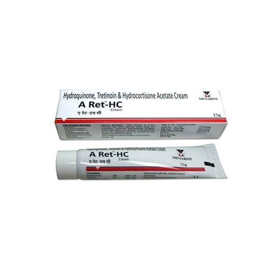 Hydroquinone, Tretinoin & hydrocortisone acetate cream 15g