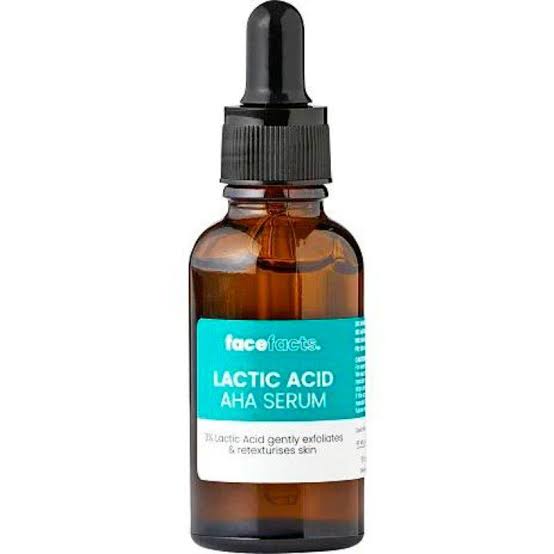 face facts lactic acid AHA serum