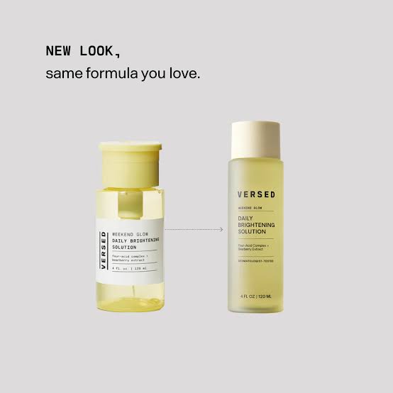 versed daily brightening solution